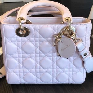 Dior blush light pink, lady dior bag.
